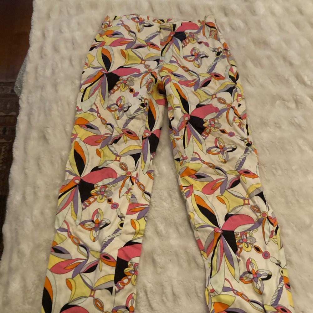 Cambridge dry goods floral crop trouser 4